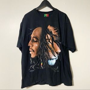 2005 Bob Marley Official Licensed Lion Tee
